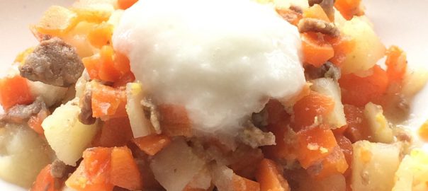 肉じゃがのとろろかけ